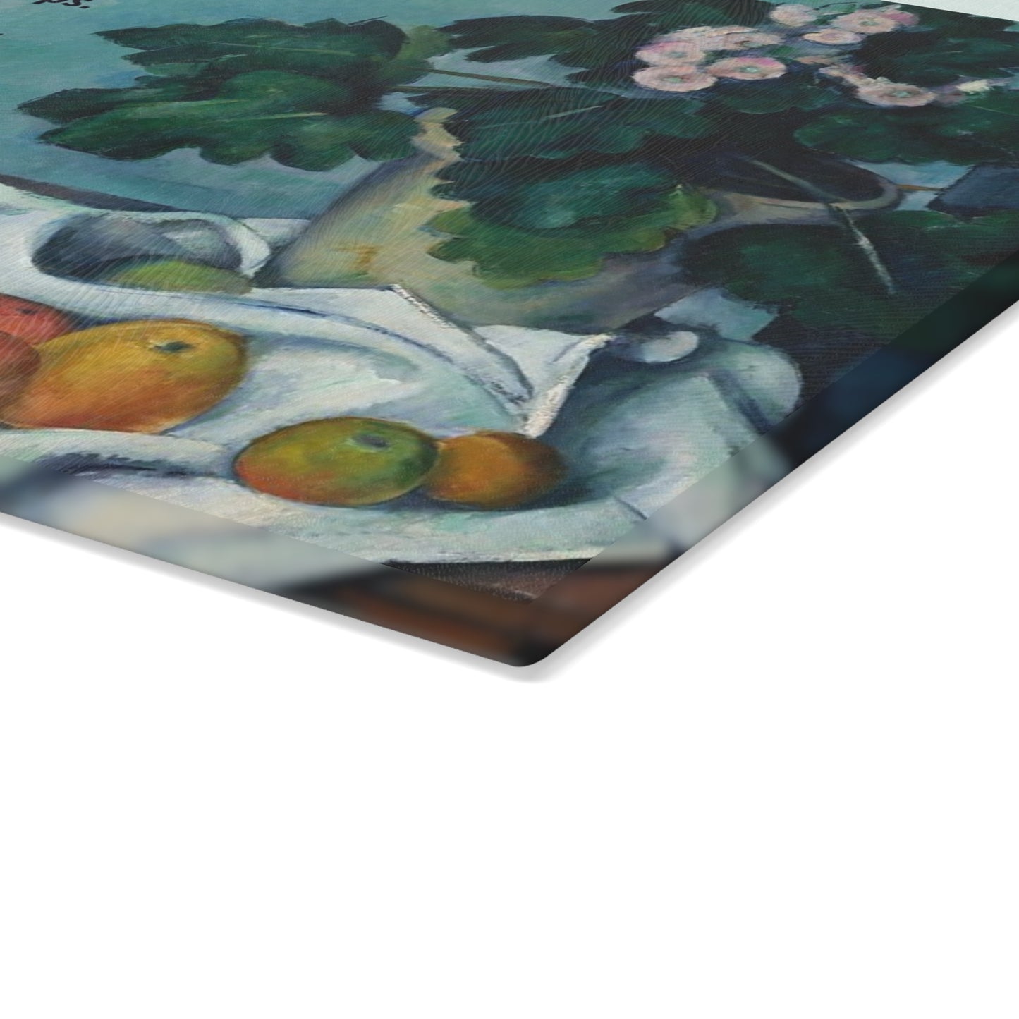 Poetry Cutting Board with Cézanne Print - Lois P. Jones "One bite to remember an orchard"