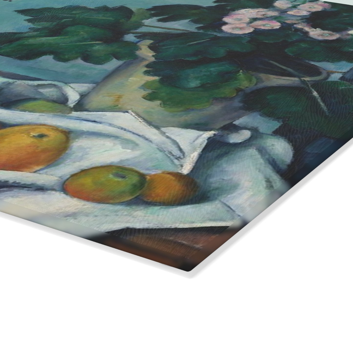 Poetry Cutting Board with Cézanne Print - Lois P. Jones "One bite to remember an orchard"
